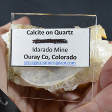 Load image into Gallery viewer, Calcite on Quartz