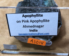 Load image into Gallery viewer, Apophyllite on Pink Apophyllite
